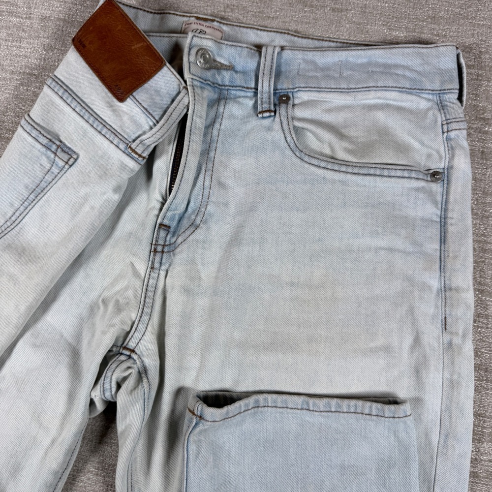 J.Crew 484 Slim Jeans Mens 34/32 Light Blue Stretch Denim K9497